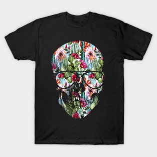 Tropical Summer Skull Funny Summer Vacation T-Shirt